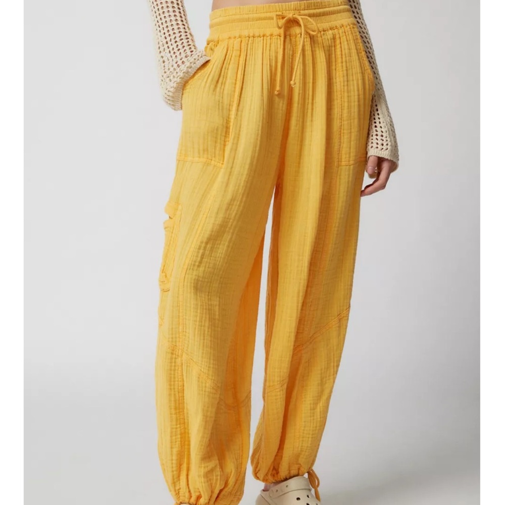 Urban outfitters, balloon pants in neon yellow/lime
